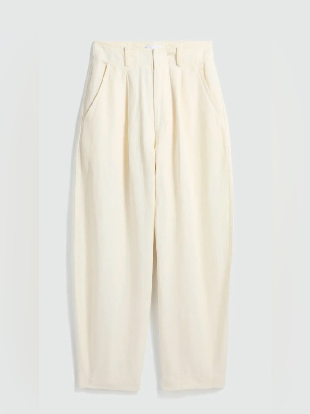 APIECE APART BARI CROP CREAM LINEN 4